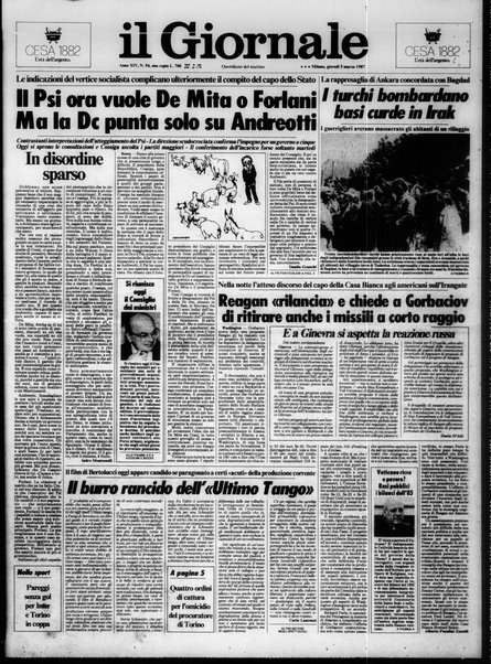 Il giornale : quotidiano del mattino